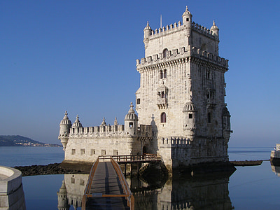 Белен, Башня, Lisboa, Лиссабон, Португалия, привлечение, Ориентир