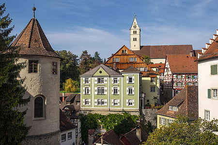 Stari grad, Meersburg, Bodensko jezero, arhitektura, grad, krovište, fasada