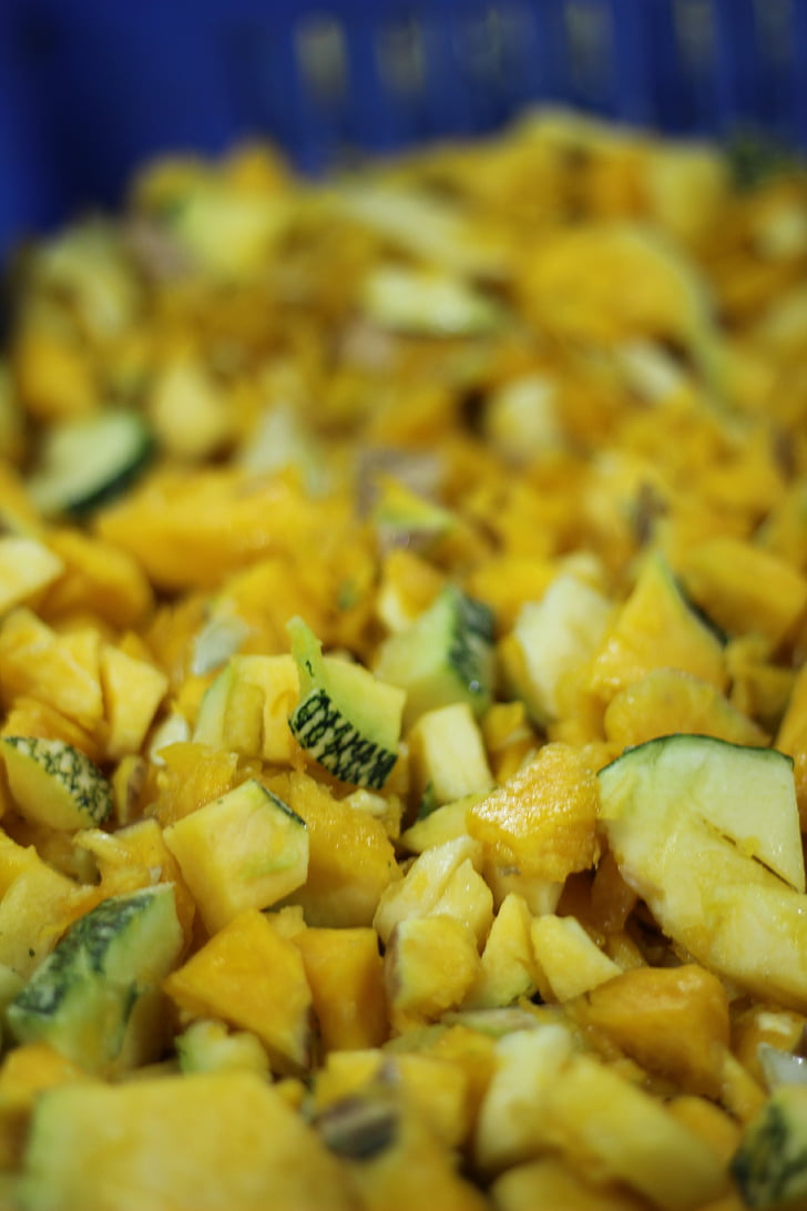 λαχανικά, ψιλοκομμένο, κολοκύθα, Κίτρινο, κολοκύθα, Ινδική, τροφίμων