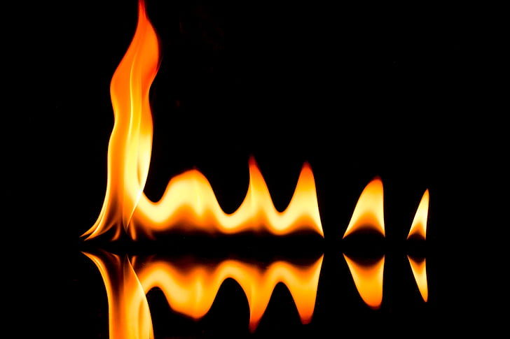 llama, fuego, quemar, caliente, luz, calor, ascuas