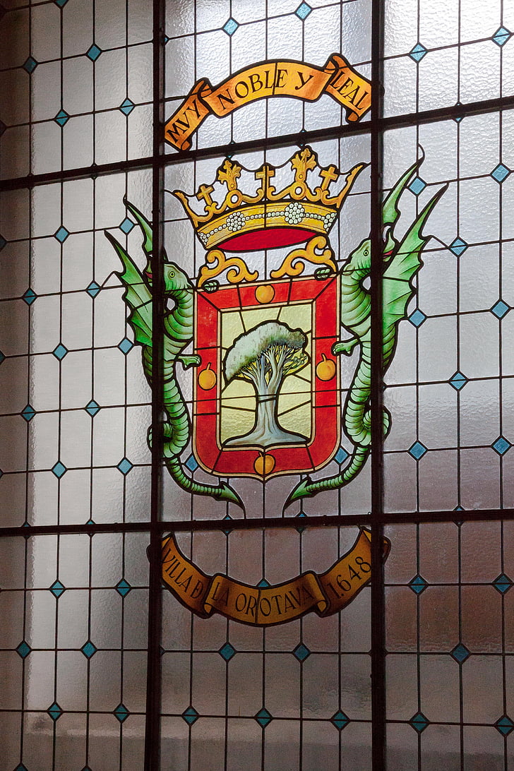 okno, erb, Európska, Tradícia, dedičná, znaky, Dracaena MARGINATA