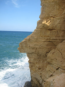acantilado, rocas, mar