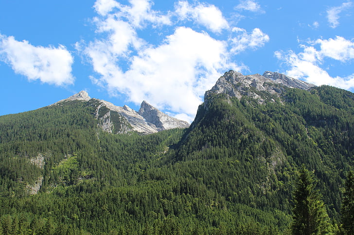 Hintersee, Berchtesgaden, Landschaft, See, Oberbayern, Nationalpark Berchtesgaden, Panorama