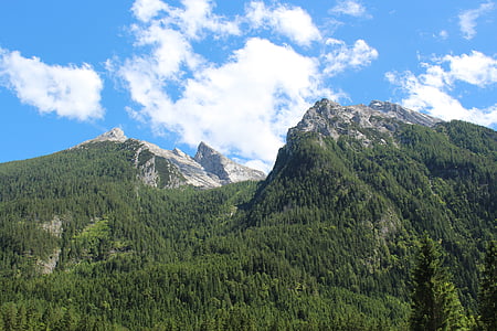 hintersee, berchtesgaden, landscape, lake, upper bavaria, berchtesgaden national park, panorama
