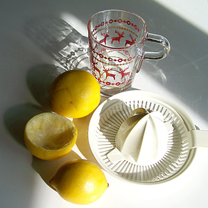 lemon, yellow fruit, light shadow, still life