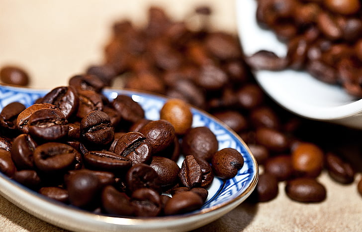 Кава, Кава в зернах, Кавові зерна, смажений кави, вибір кави, арабіка, Робуста
