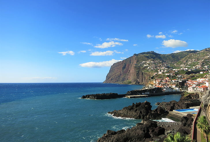 Madeira, acantilado, mar