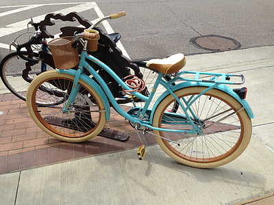 fiets, blauw, fiets, cyclus, wielrenner, fiets rijden, Fietsen