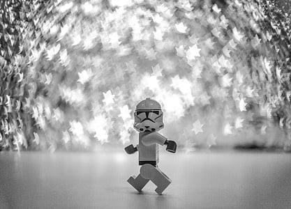 LEGO, starwars, Stormtrooper, kävely, lelu, muovi, kuva