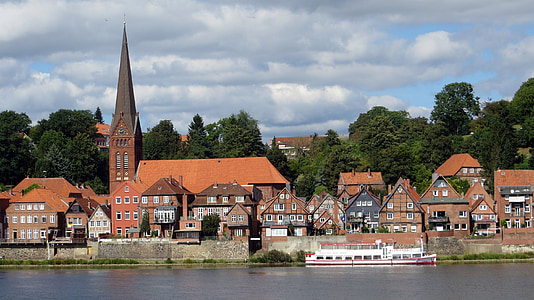 Lauenburg, Elbe, centro storico, Turismo, capriata, Spedizione gratuita, storicamente