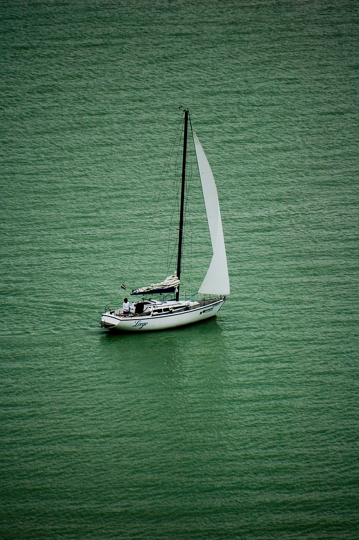 sailing, lake balaton, sailing boat, tihany, boat, water, nautical Vessel