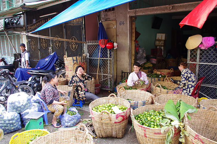 mercado, Saigon, Mekong