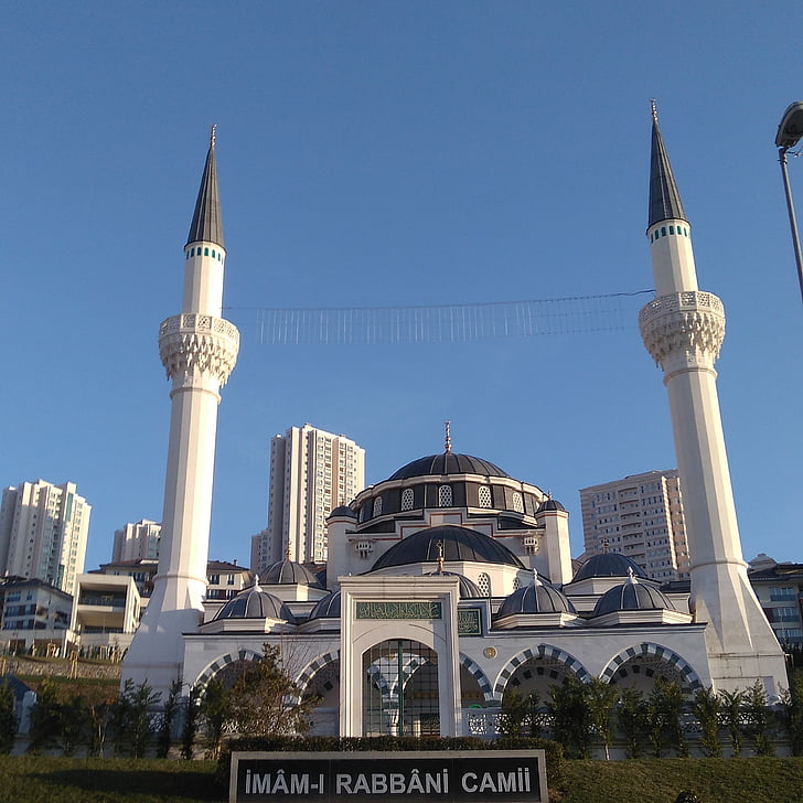 moskeen, bygge, bygninger, byen