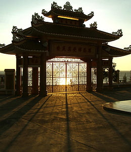 temple, japan, landscape