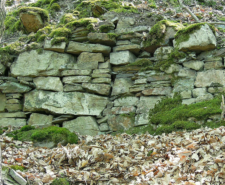 Luonto, kivet, luonnonkivet, kivimuuri, vanha, Quarry stone, Wall