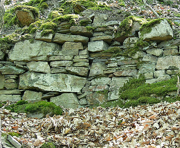 nature, pierres, pierres naturelles, mur de Pierre, vieux, Pierre de carrière, mur