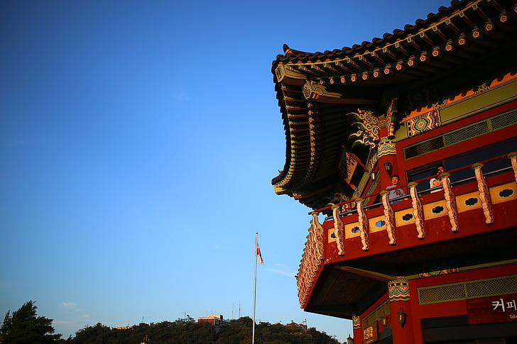 korea, sky, antique