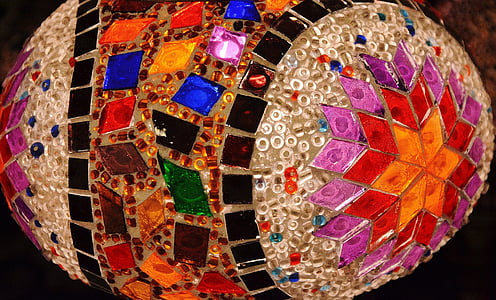 mosaico, telha, arte, cerâmica, colorido, decorativos, projeto