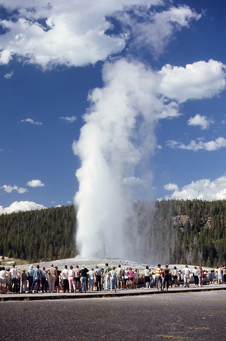 гейзер, Yellowstone, парк, сили природи, фонтан
