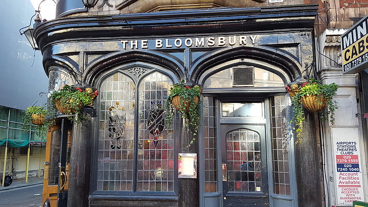 Bloomsbury pub, London, London street, londoni pub, építészet, beépített szerkezet, épület külső