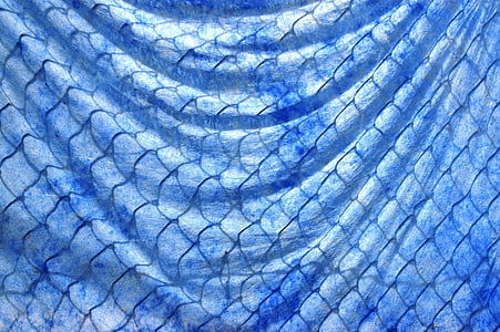 clôture, bleu, arrière-plan, vagues