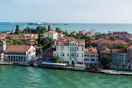 Βενετία, Ιταλία, ακτογραμμή, κανάλι, Ευρώπη, νερό, ταξίδια