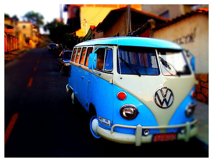 cotxe, vehicle, transport, viatges, aventura, carretera, Volkswagen