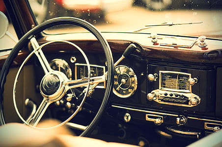 Oldtimer, Wnętrze, nas pojazdu, Automatycznie, pojazd, Classic, motoryzacyjny