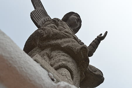 estatua de, Ángel, Iglesia