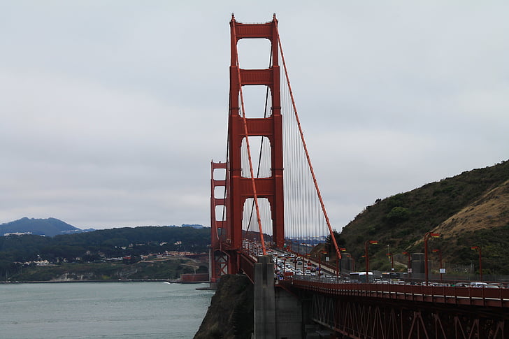 Golden gate bridge, Bridge, rød, San francisco