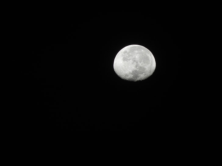 Månen, satellit, nattehimlen