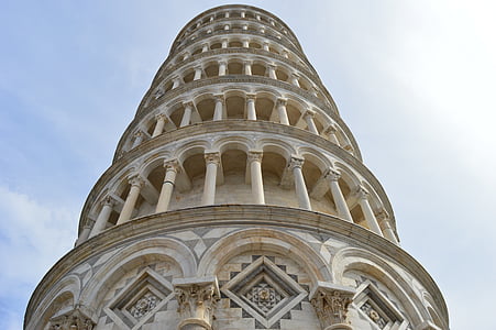 Pisa, Italien, Tower, skæve tårn, historie, arkitektur, himlen