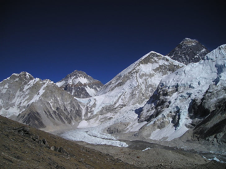 Nepál, Himálaj, Hora, Everest, hory, západní, CWM