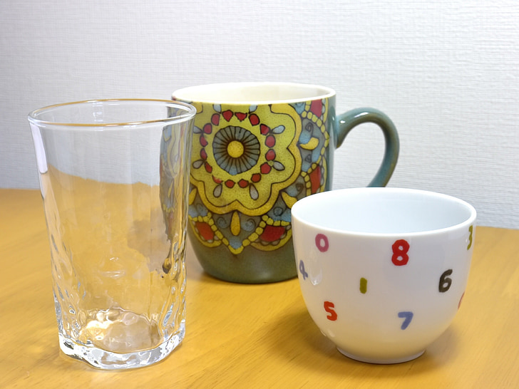 컵, 찻잔, 커피 컵, 식기