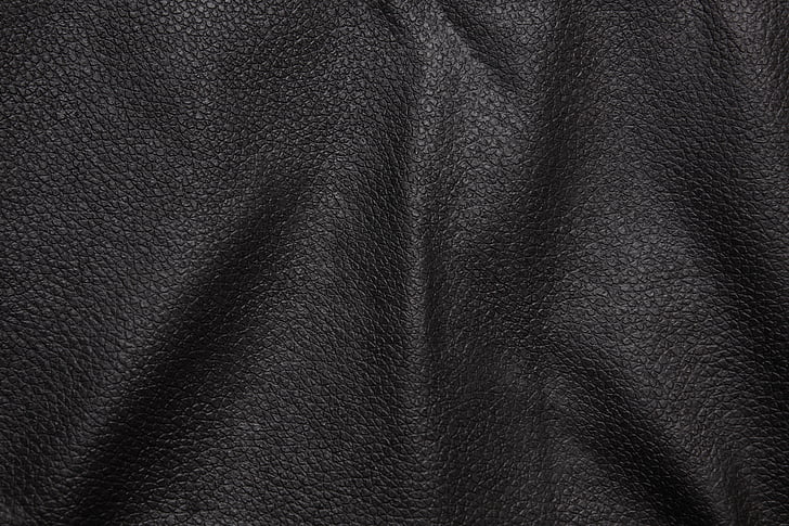 cuir, negre, fons, textura, ondulat, detall, substància