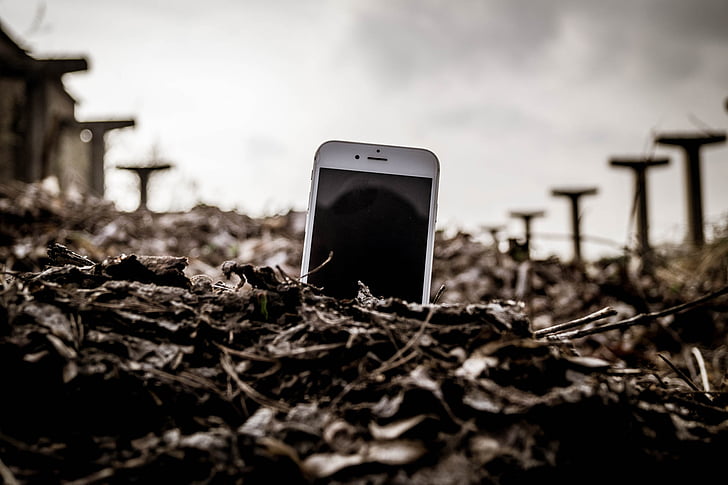 abstract, mobile phone, field, decay, technology