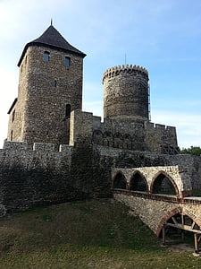 Będzin, Castle, Schlesien, Polen, Slask, arkitektur, sten