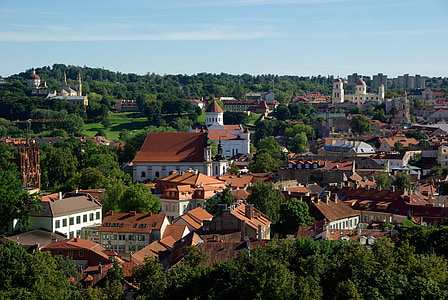 Litva, Vilnius, Kostely, Katedrála, město, staré, Historie