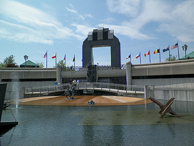 d-Day Мемориал, Втората световна война, Втората световна война, военни, война, войник, Паметник