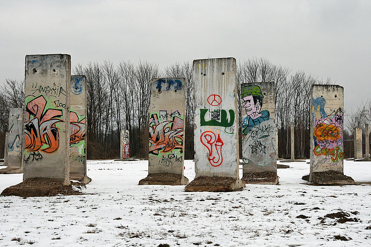 zid, Berlin, snijeg