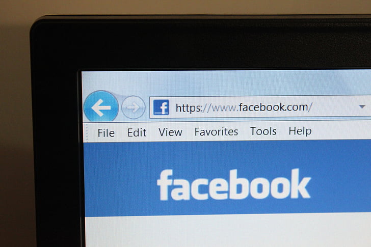 Facebook, Monitor, Web, Internet, kodulehel, sotsiaalse meedia, teatis