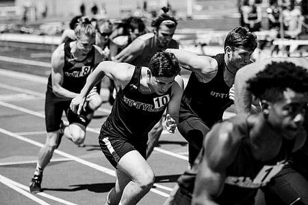 ihmiset, Runners, käynnissä, urheilu, kilpailu, vahvuus, vain miehet