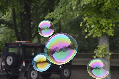 Мильна бульбашка, Берлін, Бранденбурзьких воріт, Авто, дерево, барвистий, Німеччина