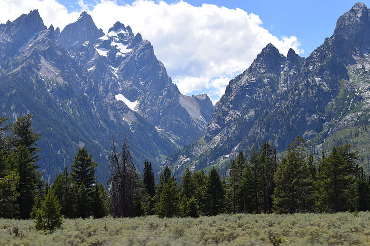 Tetons, bjergtoppe, bjerge