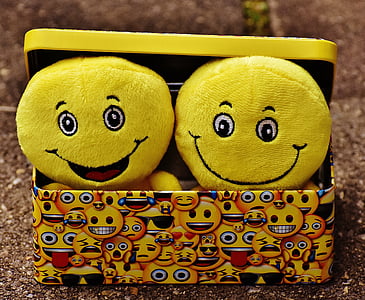 усмивки, жълто, Смешно, радост, емотикон, emoji, усмивка