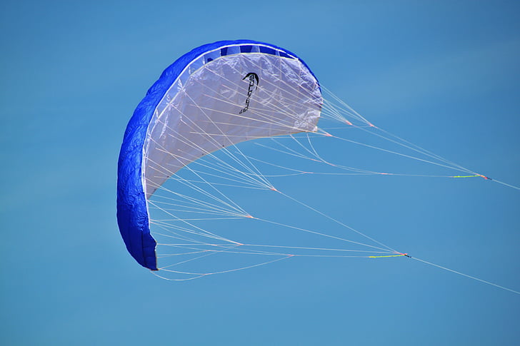 Paragliding, lennuspordi, tiibvari, lennata, Sport, taevas, sinine