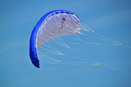 skärmflygning, Air sport, Paraglider, fluga, idrott, Sky, blå