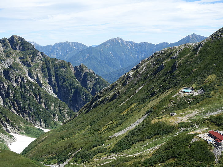 tateyama, долината, 剱岳, планински, природата, Европейската част на Алпите, лято