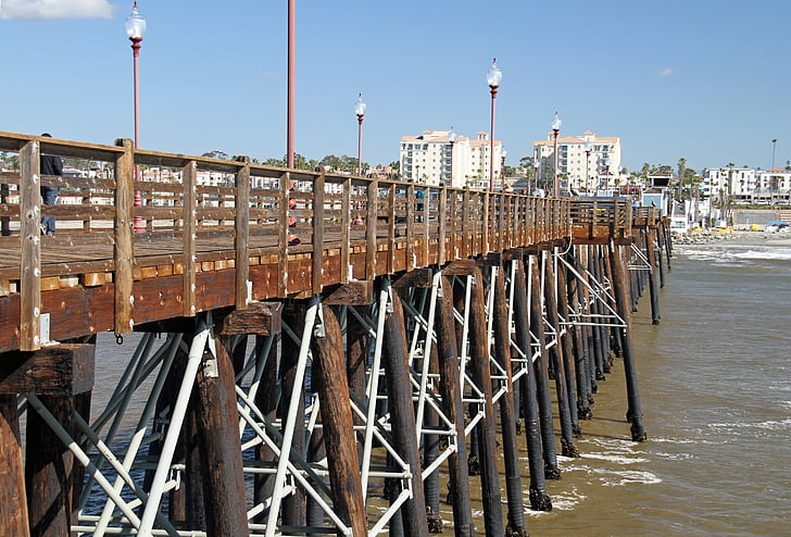 Kaliforniya, Dock, Pier, Sahil, Pasifik, ABD, San diego