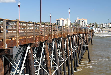 Californien, Dock, Pier, kyst, Pacific, USA, San diego